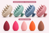 Shampoo Brush & Scalp Massager & Makeup Sponge